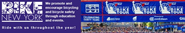 Bike New York E-News Masthead